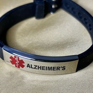 Medical Alert Alzheimer’s Silicone Bracelet